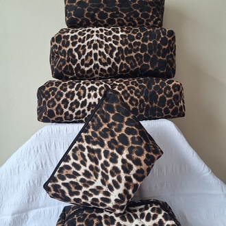 Leopar Çok Amaçlı Çanta 5 Boy