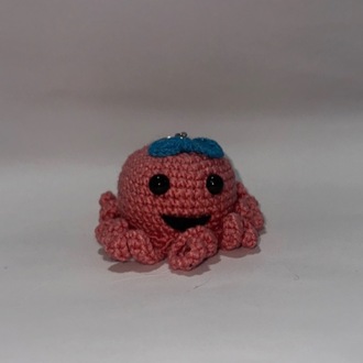 pembe ahtapot figür anahtarlık