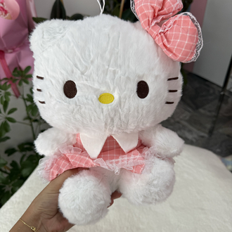 Pembe elbiseli Hellokitty peluş