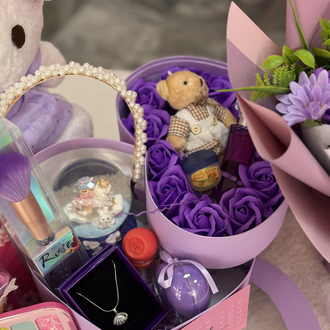 Sürpriz aşk flowers lila