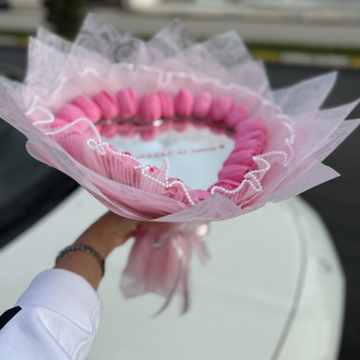 Aynalı lale buketi pembe 