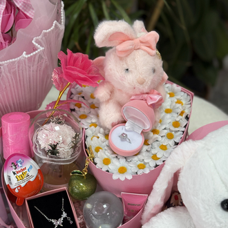 Papatya serisi pembe tatlış kutu set 