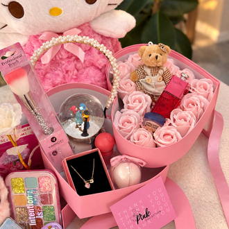 Sürpriz aşk flowers pembe