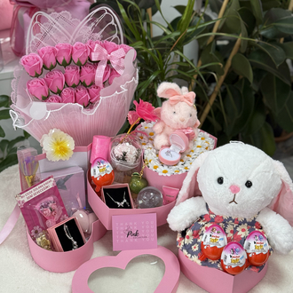 Papatya serisi pembe tatlış kutu set 