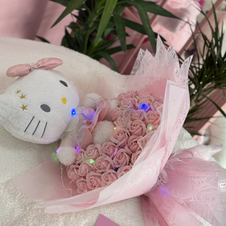 Büyük Hello Kitty buketi ( ışıklı )
