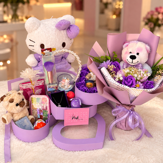 Sürpriz aşk flowers lila