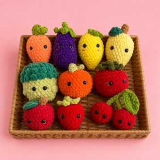 Amigurumi Meyve ve Sebze Oyuncak – Tekli Satış