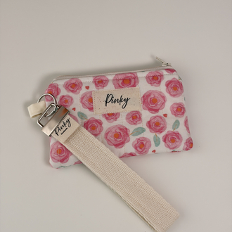 Pink Rose Mini Cüzdan anahtarlık 