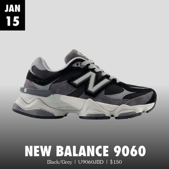 New Balance 9060 Black Grey