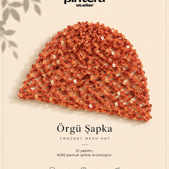 Turuncu Örgü Şapka