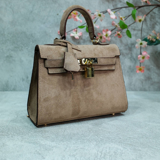Hermes kelly süet