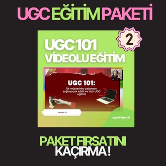 UGC EĞİTİM PAKETİ (VİDEOLU EĞİTİM + YOL HARİTASI)