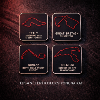 F1 Pist Magnet – 2’li Set (Monaco / Silverstone / Spa / Imola Seçilebilir)