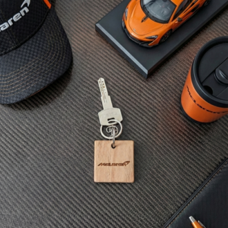 McLaren Logolu Ahşap Anahtarlık