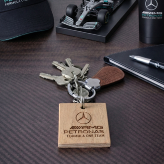 Mercedes Logolu Ahşap Anahtarlık