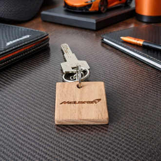 McLaren Logolu Ahşap Anahtarlık