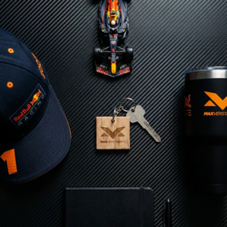 Max Verstappen Temalı Ahşap Anahtarlık