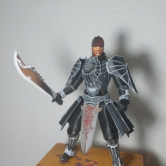Siyah Çelik Zırh ( 20 cm )