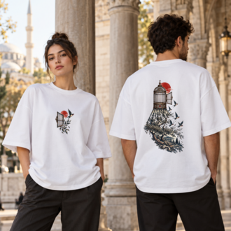 Özgürlüğün Kanatları | Oversize Tişört – 29 Ekim Özel Koleksiyon