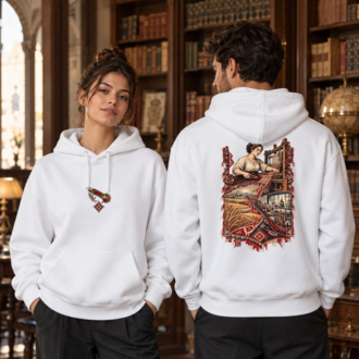 Dokuyan Kadın | Anadolu Motifli Baskılı Hoodie – 29 Ekim Özel Koleksiyon