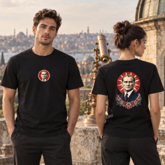 Kararlı Bir Bakış | Atatürk Baskılı Regular Tişört – 29 Ekim Koleksiyonu
