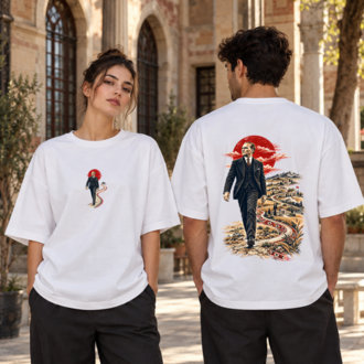Yolu Açan | Atatürk Baskılı Oversize Tişört – 29 Ekim Özel Koleksiyon