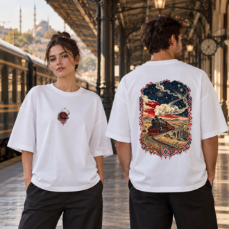 Yarına Uzanan Raylar | 29 Ekim Özel Koleksiyon Oversize Tişört