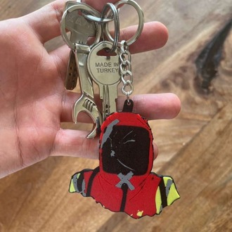 Rust Hazmat Düz Anahtarlık
