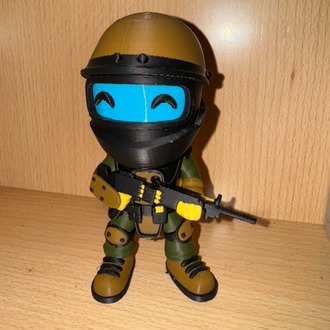 Rust Heavy Scientist Figürü