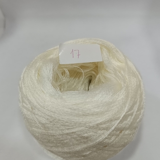 Viskon-Akrilik İçerikli El Örgü İpi Ekru Renk 500gr