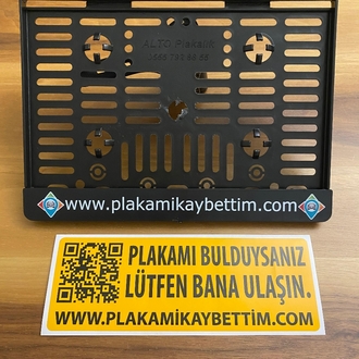 Bumerang Plaka motosiklet 1 Plaka 1 Sticker Profesyonel Koruma Sistemi
