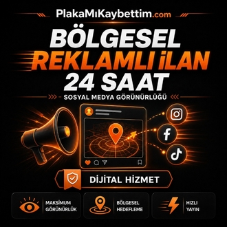 Plakamikaybettim.com | Bölgesel sosyal medya reklamlı ilan(24 saatlik)