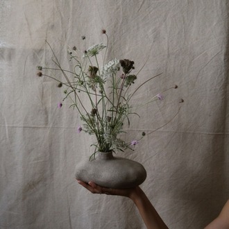 El Yapımı Stoneware Seramik Vazo