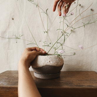 Stoneware Seramik Saksı