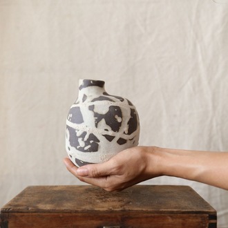 El Yapımı Stoneware Seramik Vazo