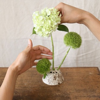 Stoneware Seramik Ikebana Aranjman Vazosu