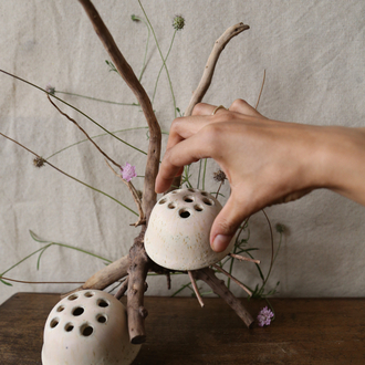 Stoneware Seramik Ikebana Aranjman Vazosu