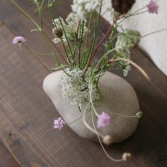 El Yapımı Stoneware Seramik Vazo