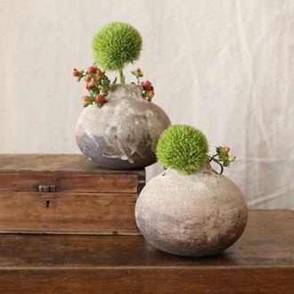 El Yapımı Stoneware Seramik Vazo
