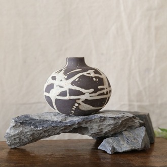 El Yapımı Stoneware Seramik Vazo