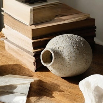 El Yapımı Stoneware Seramik Vazo