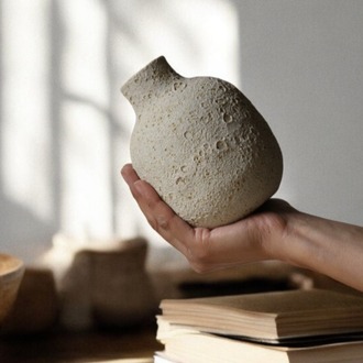 El Yapımı Stoneware Seramik Vazo