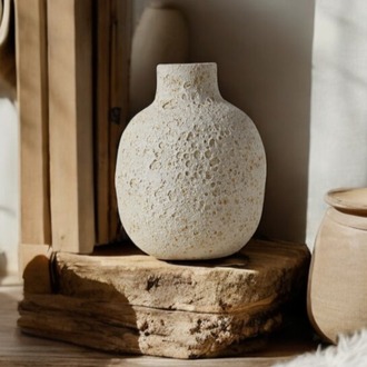 El Yapımı Stoneware Seramik Vazo