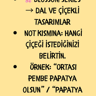 Çiçek temalı tasarımlar