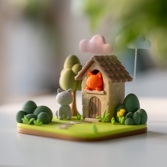 KEDİLİ DİORAMA