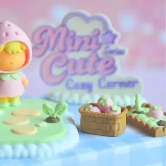 Mini Cute Serisi Çilek Bahçesi Diorama