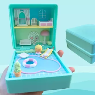 Mini Cute Serisi Havuzlu Ev Diorama