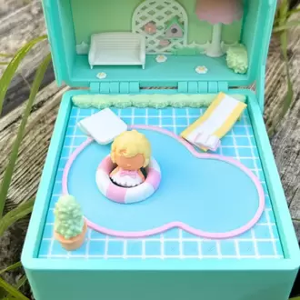 Mini Cute Serisi Havuzlu Ev Diorama