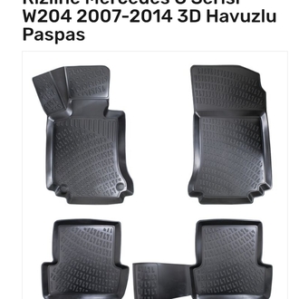 Rizline Mercedes C Serisi W204 2007-2014 3D Havuzlu Paspas
