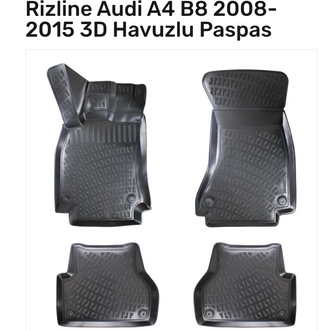 Audi A4 2008-2015 3D Havuzlu Paspas